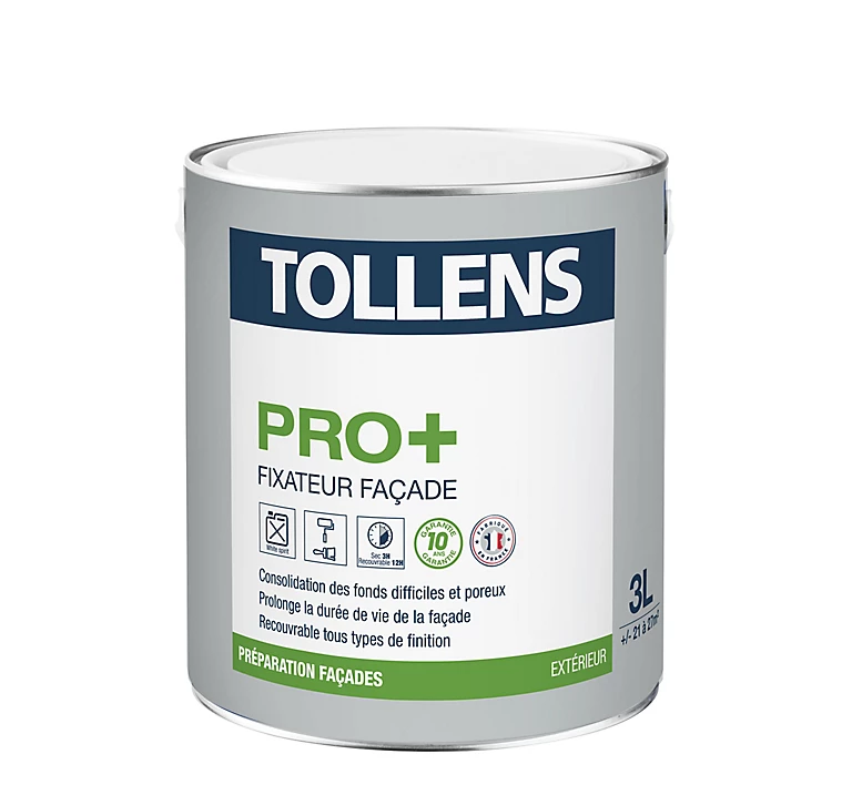 Castorama Fixateur Façade Tollens Pro+ Blanc 3L 1 Castorama Fixateur Façade Tollens Pro+ Blanc 3L