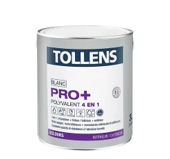 Castorama Peinture 4 En 1 Tollens Pro+ Blanche Velours 3L