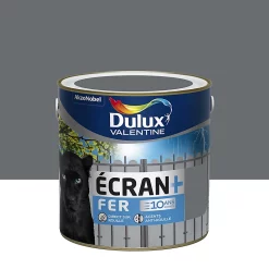Castorama Peinture Ecran+ Fer Protection Antirouille Dulux Valentine Brillant Anthracite RAL 7016 2L