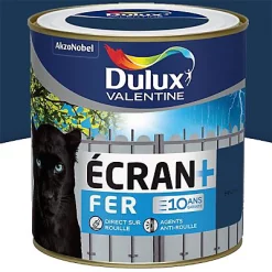 Castorama Peinture Ecran+ Fer Protection Antirouille Dulux Valentine Brillant Marine RAL 5003 0,5L