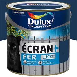 Castorama Peinture Ecran+ Fer Protection Antirouille Dulux Valentine Brillant Marine RAL 5003 2L