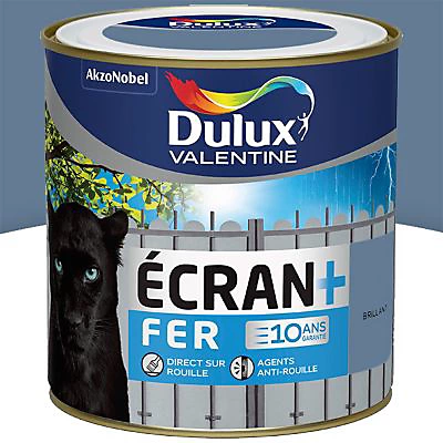 Castorama Peinture Ecran+ Fer Protection Antirouille Dulux Valentine Brillant Orage RAL 5014 0,5L 1 Castorama Peinture Ecran+ Fer Protection Antirouille Dulux Valentine Brillant Orage RAL 5014 0,5L