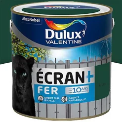 Castorama Peinture Ecran+ Fer Protection Antirouille Dulux Valentine Brillant Vert Basque RAL 6005 2L