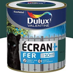 Castorama Peinture Ecran+ Fer Protection Antirouille Dulux Valentine Brillant Vert Patrick 0,5L