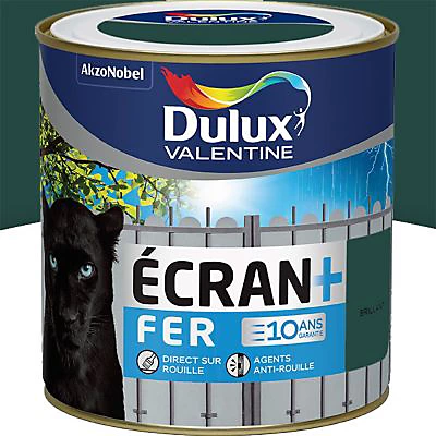 Castorama Peinture Ecran+ Fer Protection Antirouille Dulux Valentine Brillant Vert Patrick 0,5L 1 Castorama Peinture Ecran+ Fer Protection Antirouille Dulux Valentine Brillant Vert Patrick 0,5L