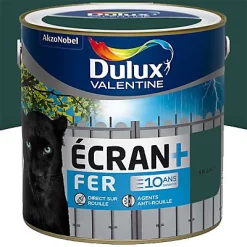 Castorama Peinture Ecran+ Fer Protection Antirouille Dulux Valentine Brillant Vert Patrick 2L
