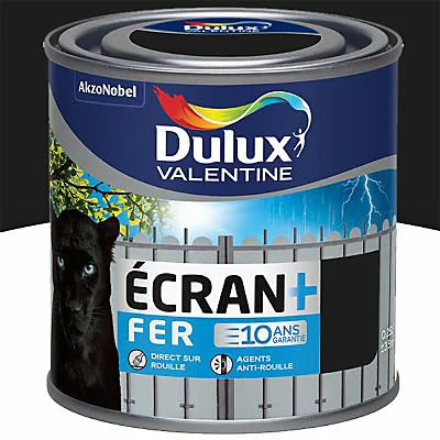 Castorama Peinture Ecran+ Fer Protection Antirouille Dulux Valentine Mat Noir 250ml 1 Castorama Peinture Ecran+ Fer Protection Antirouille Dulux Valentine Mat Noir 250ml