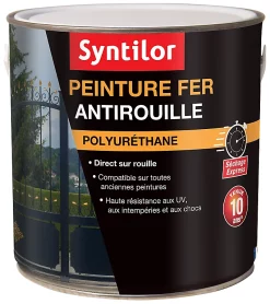 Castorama Peinture Extérieure Fer Antirouille Noir Mat Syntilor 1,5L