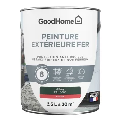 Castorama Peinture Extérieure Métal GoodHome Dalkey Vert RAL 6005 Brillant 2.5L