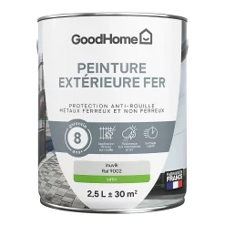 Castorama Peinture Extérieure Métal GoodHome Inuvik Gris RAL 9002 Satin 2.5L