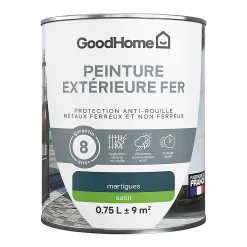 Castorama Peinture Extérieure Métal GoodHome Martig Bleu Satin 0.75L