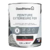 Castorama Peinture Extérieure Métal GoodHome Noir RAL 9005 Brillant 2.5L