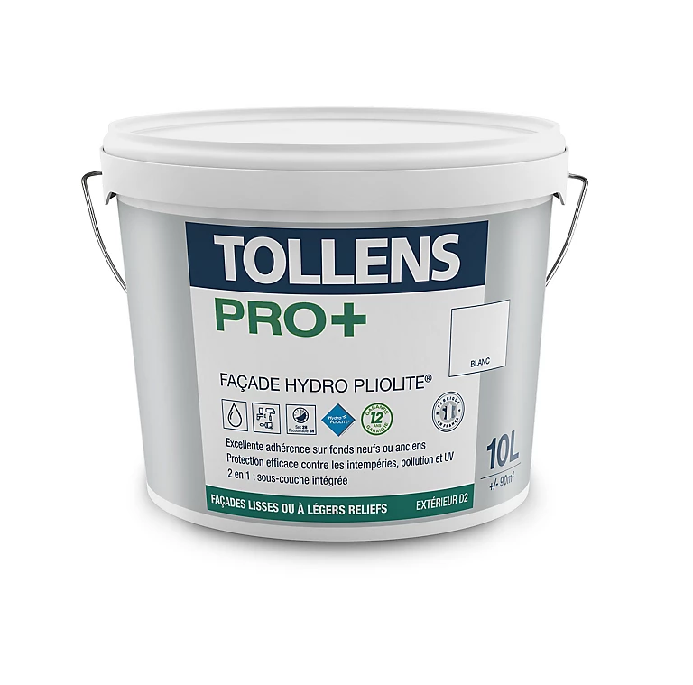 Castorama Peinture Façade Hydro Pliolite Tollens Pro + Blanc 10L 1 Castorama Peinture Façade Hydro Pliolite Tollens Pro + Blanc 10L