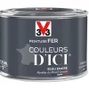 Castorama Peinture Fer Couleurs D'ici Bleu Encré Velours V33 0,125L