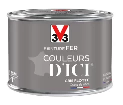 Castorama Peinture Fer Couleurs D'ici Gris Flotté Velours V33 0,125L
