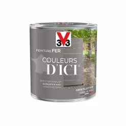Castorama Peinture Fer Couleurs D'ici Gris Flotté Velours V33 0,5L