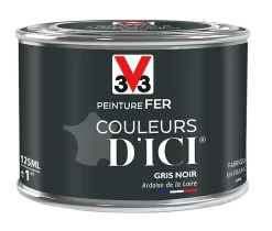 Castorama Peinture Fer Couleurs D'ici Gris Noir Velours V33 0,125L