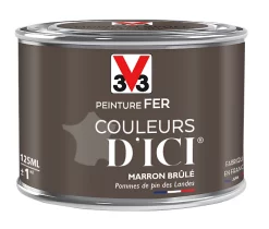 Castorama Peinture Fer Couleurs D'ici Marron Brûlé Velours V33 0,125L