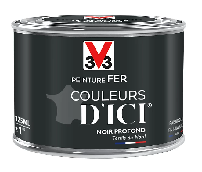 Castorama Peinture Fer Couleurs D'ici Noir Profond Velours V33 0,125L 1 Castorama Peinture Fer Couleurs D'ici Noir Profond Velours V33 0,125L
