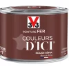 Castorama Peinture Fer Couleurs D'ici Rouge Sépia Velours V33 0,125L