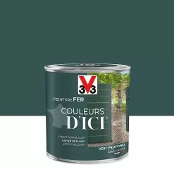 Castorama Peinture Fer Couleurs D'ici Vert Profond Velours V33 0,5L