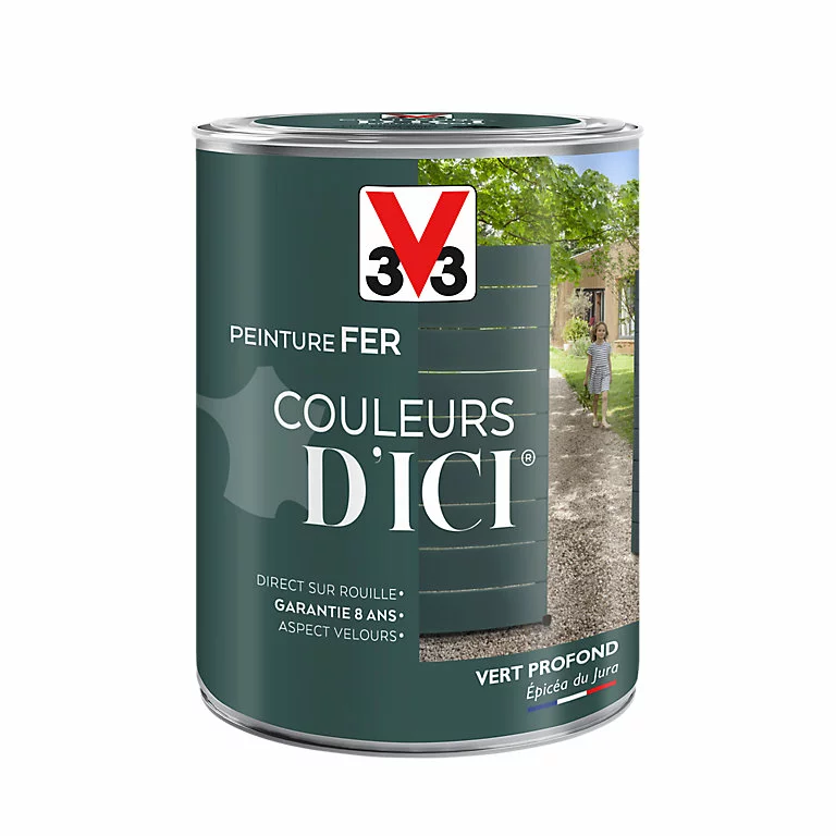 Castorama Peinture Fer Couleurs D'ici Vert Profond Velours V33 1,5L 1 Castorama Peinture Fer Couleurs D'ici Vert Profond Velours V33 1,5L