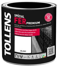 Castorama Peinture Fer Extérieur/intérieur Blanc Tollens 0,5L