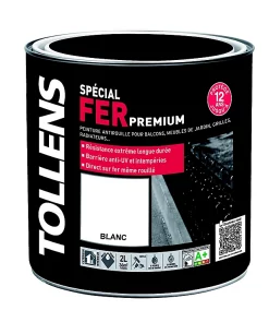 Castorama Peinture Fer Extérieur/intérieur Blanc Tollens 2L