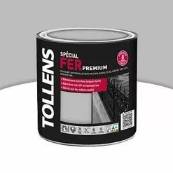 Castorama Peinture Fer Extérieur/intérieur Platine Brillant Tollens 2L