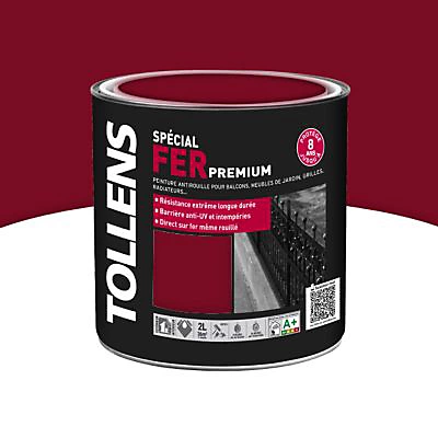 Castorama Peinture Fer Extérieur/intérieur Rouge Basque Tollens 2L 1 Castorama Peinture Fer Extérieur/intérieur Rouge Basque Tollens 2L