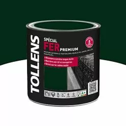 Castorama Peinture Fer Extérieur/intérieur Vert Basque Tollens 2L