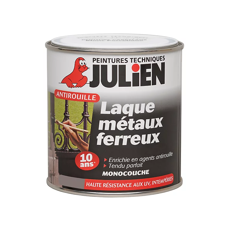 Castorama Peinture Laque Métaux Ferreux Antirouille Monocouche Julien Satin Noir 250ml 1 Castorama Peinture Laque Métaux Ferreux Antirouille Monocouche Julien Satin Noir 250ml