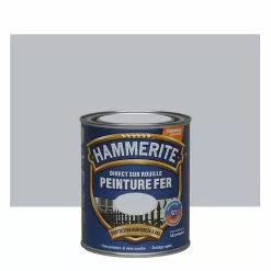 Castorama Peinture Métal Direct Sur Rouille Hammerite Brillant Laqué Argent 0,75L
