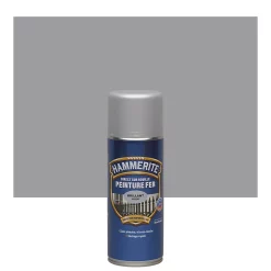 Castorama Peinture Métal Direct Sur Rouille Hammerite Brillant Laqué Argent 400ml