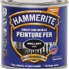 Castorama Peinture Métal Direct Sur Rouille Hammerite Brillant Laqué Noir 0,75L