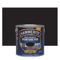 Castorama Peinture Métal Direct Sur Rouille Hammerite Brillant Laqué Noir 2,5L