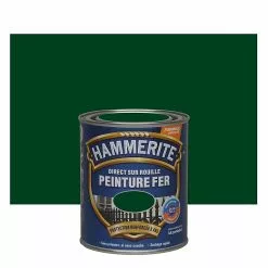 Castorama Peinture Métal Direct Sur Rouille Hammerite Brillant Laqué Vert Buisson 0,75L
