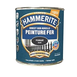Castorama Peinture Métal Direct Sur Rouille Hammerite Forgé Noir 2,5L