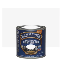 Castorama Peinture Métal Direct Sur Rouille Hammerite Martelé Blanc Brume 250ml