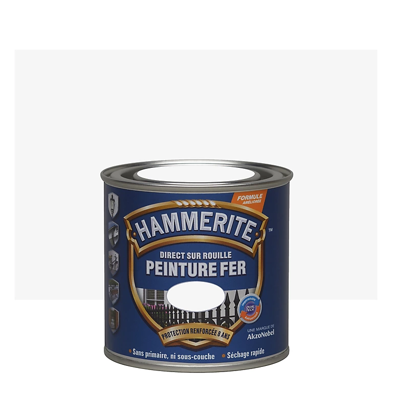 Castorama Peinture Métal Direct Sur Rouille Hammerite Martelé Blanc Brume 250ml 1 Castorama Peinture Métal Direct Sur Rouille Hammerite Martelé Blanc Brume 250ml