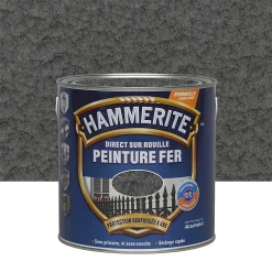 Castorama Peinture Métal Direct Sur Rouille Hammerite Martelé Gris Ardoise 2,5L