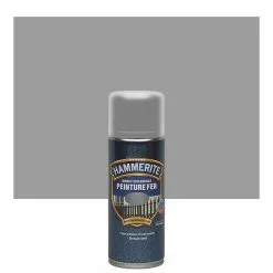 Castorama Peinture Métal Direct Sur Rouille Hammerite Martelé Gris Argent 400ml