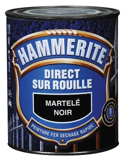 Castorama Peinture Métal Direct Sur Rouille Hammerite Martelé Noir 0,75L