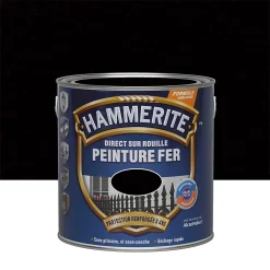Castorama Peinture Métal Direct Sur Rouille Hammerite Martelé Noir 2,5L