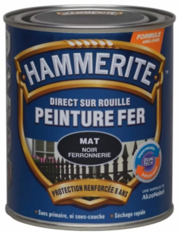 Castorama Peinture Métal Direct Sur Rouille Hammerite Mat Noir Ferronnerie 0,75L 1 Castorama Peinture Métal Direct Sur Rouille Hammerite Mat Noir Ferronnerie 0,75L