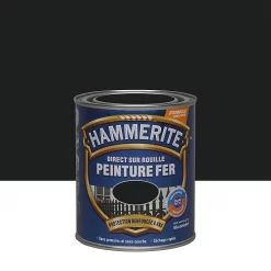 Castorama Peinture Métal Direct Sur Rouille Hammerite Satin Noir 0,75L