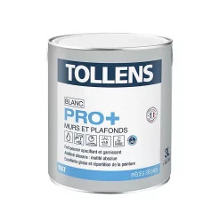 Castorama Peinture Murs Et Plafonds Tollens Pro+ Mat 3L