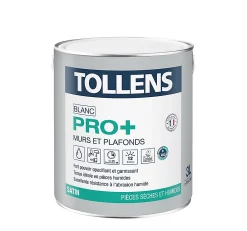 Castorama Peinture Murs Et Plafonds Tollens Pro+ Satin 3L