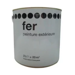 Castorama Peinture Spéciale Fer Noir Satin 2L