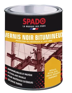 Castorama Vernis Bitumineux Noir Travaux Extérieurs Spado 1L